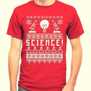 ThinkGeek Ugly Sweater 2015 Tee; Brand New
